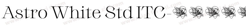 Astro White Std ITC字体转换